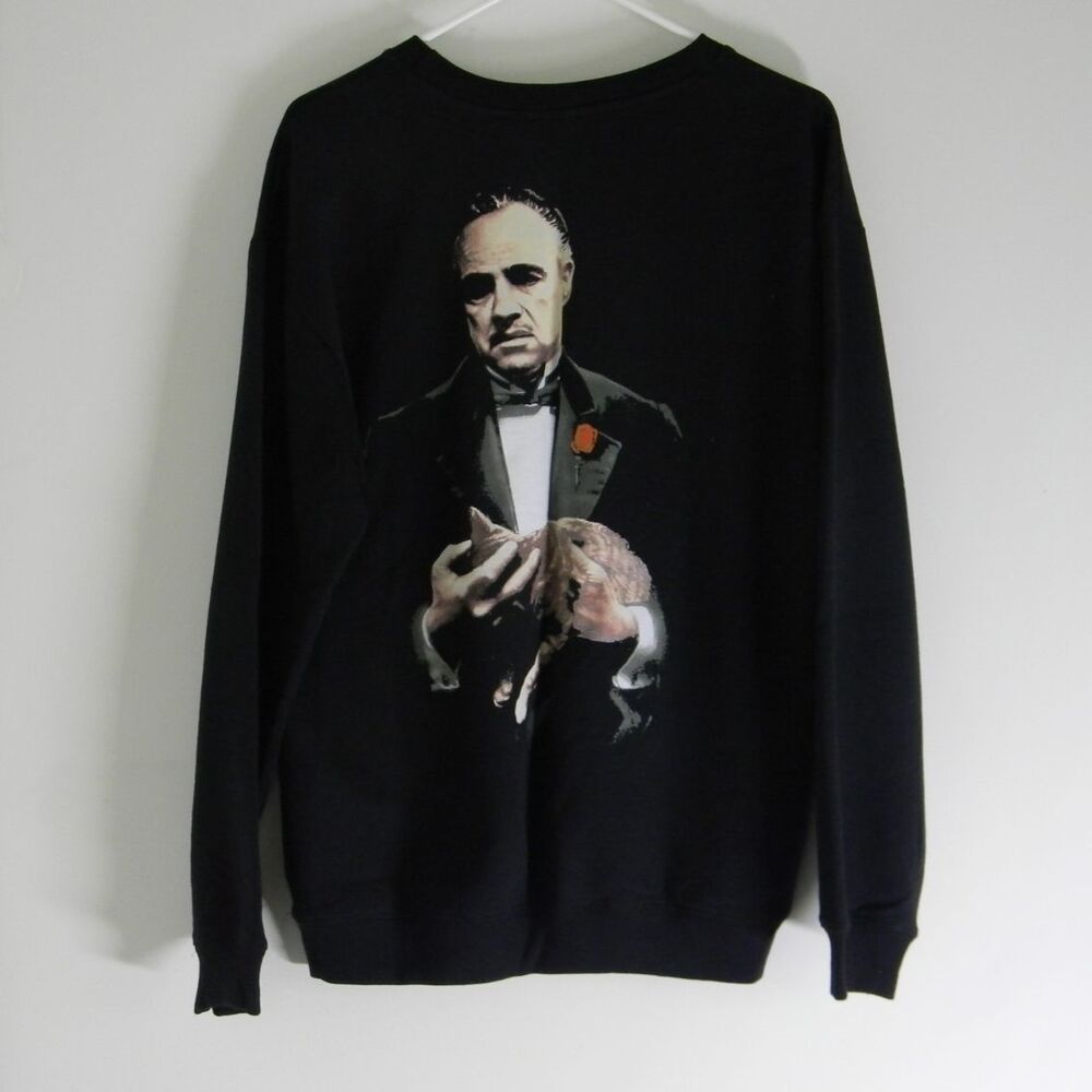 The Godfather Sweatshirt Pullover Black Men's Size M Paramount Pictures NWOT